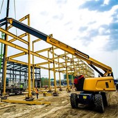 Lift Boom Teleskopik Diesel Kecil
